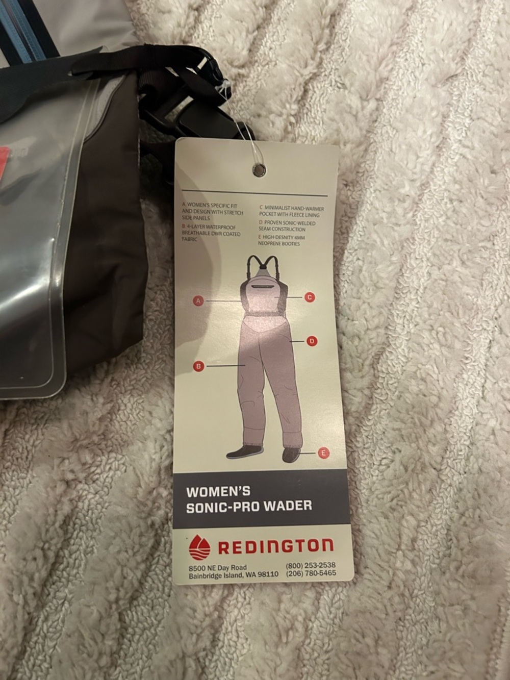 Redington Women's Grey Fishing Waders - Picture 5 of 9